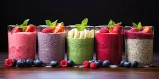 Smoothie aux fruits frais préparé au restaurant ESENGO à Brazzaville